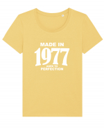 MADE IN 1977 Tricou mânecă scurtă guler larg fitted Damă Expresser