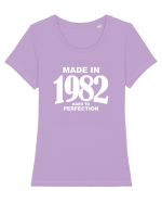 MADE IN 1982 Tricou mânecă scurtă guler larg fitted Damă Expresser