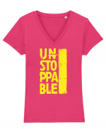 Unstoppable Tricou mânecă scurtă guler V Damă Evoker