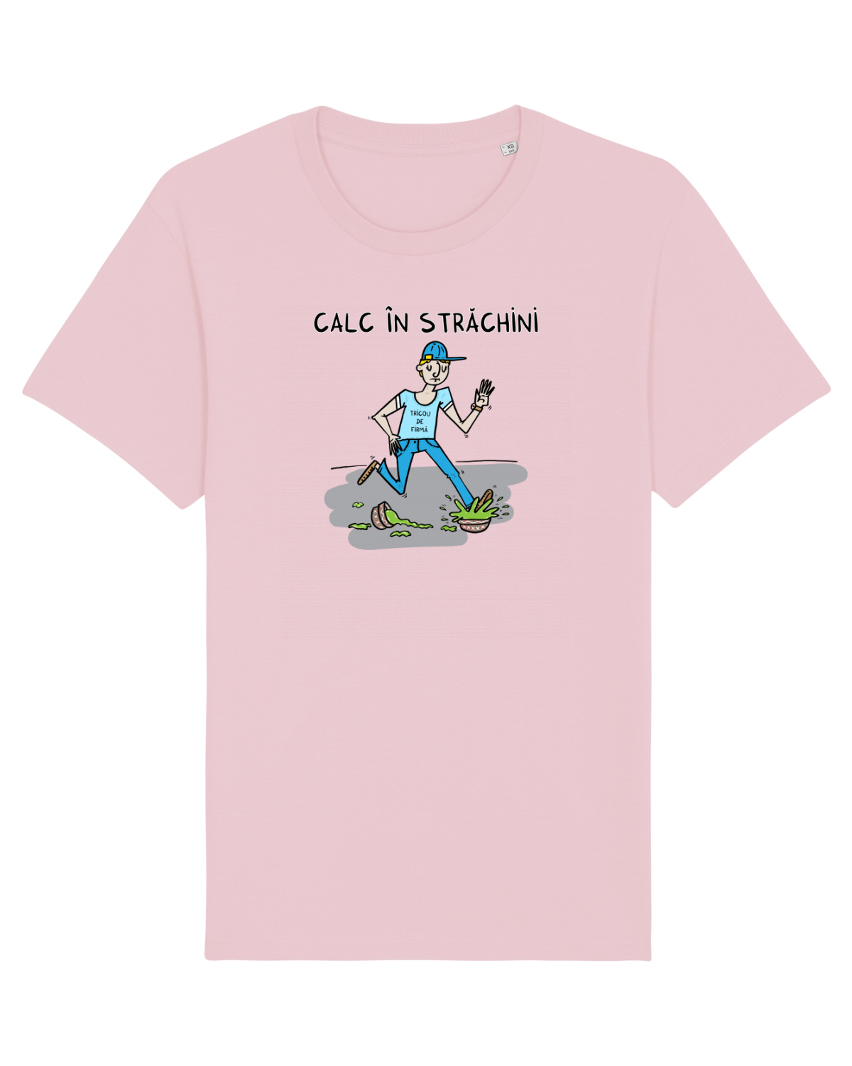 Tricou mânecă scurtă Unisex Rocker Cotton Pink