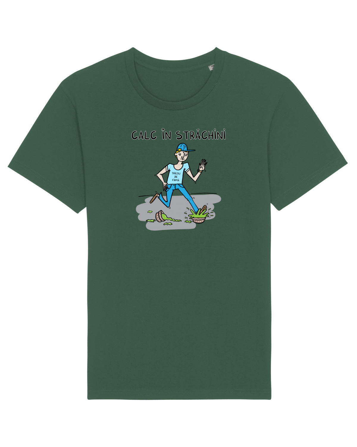 Tricou mânecă scurtă Unisex Rocker Bottle Green