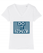 Do It Now Tricou mânecă scurtă guler V Damă Evoker