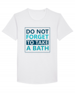 Do Not Forget To Take A Bath Tricou mânecă scurtă guler larg Bărbat Skater