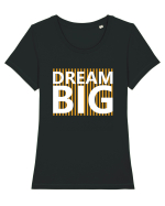 Dream Big Tricou mânecă scurtă guler larg fitted Damă Expresser