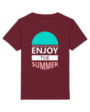 Enjoy The Summer Surf Sunset Burgundy