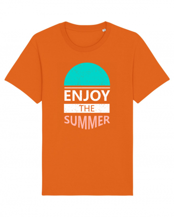 Enjoy The Summer Surf Sunset Bright Orange