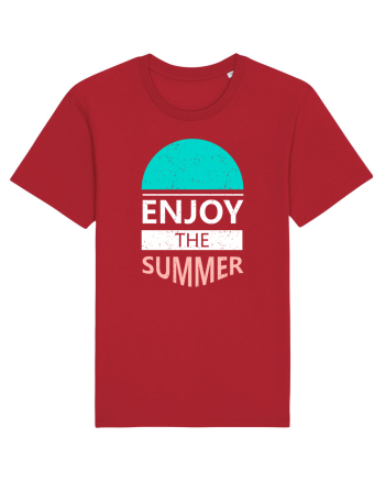 Enjoy The Summer Surf Sunset Red