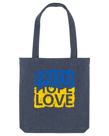 Faith Hope Love Ukraine Midnight Blue