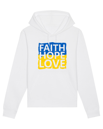 Faith Hope Love Ukraine White