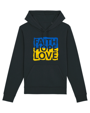 Faith Hope Love Ukraine Black