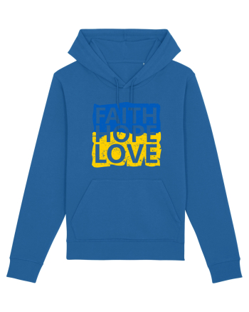 Faith Hope Love Ukraine Royal Blue