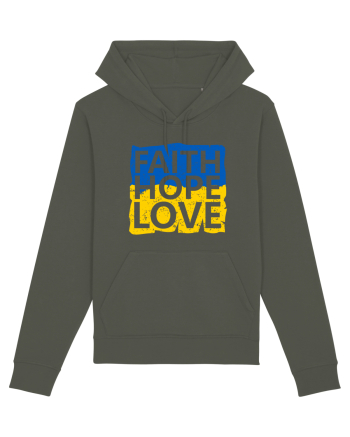 Faith Hope Love Ukraine Khaki