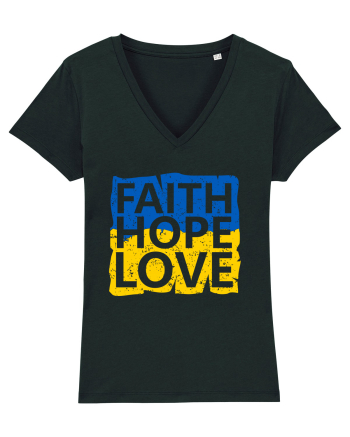 Faith Hope Love Ukraine Black