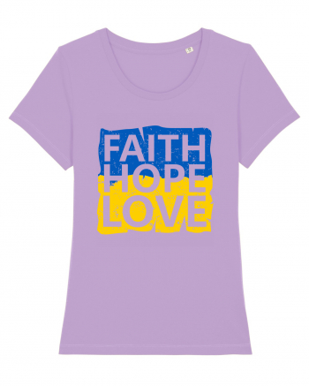 Faith Hope Love Ukraine Lavender Dawn