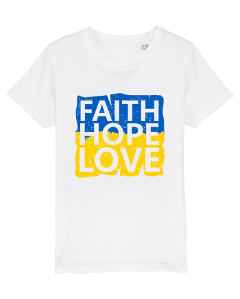 Faith Hope Love Ukraine White