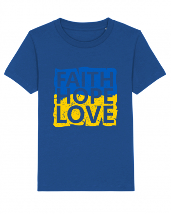 Faith Hope Love Ukraine Majorelle Blue