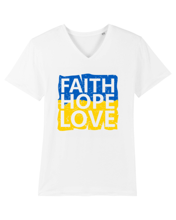 Faith Hope Love Ukraine White