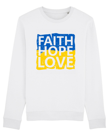Faith Hope Love Ukraine White
