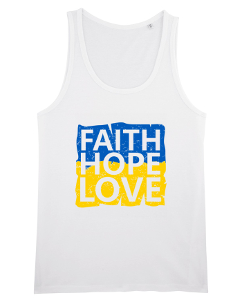 Faith Hope Love Ukraine White