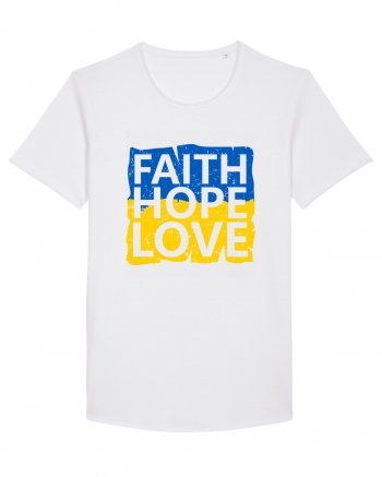 Faith Hope Love Ukraine White