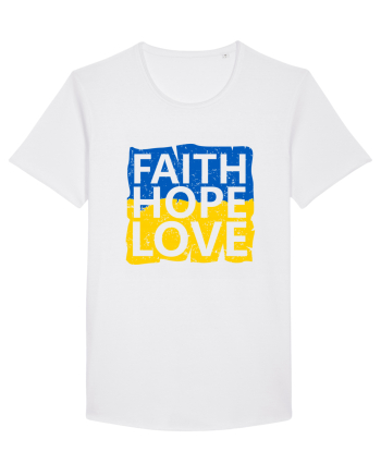 Faith Hope Love Ukraine White