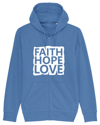 Faith Hope Love Bright Blue