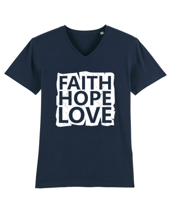 Faith Hope Love French Navy