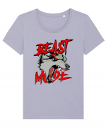 Beast Mode Tricou mânecă scurtă guler larg fitted Damă Expresser