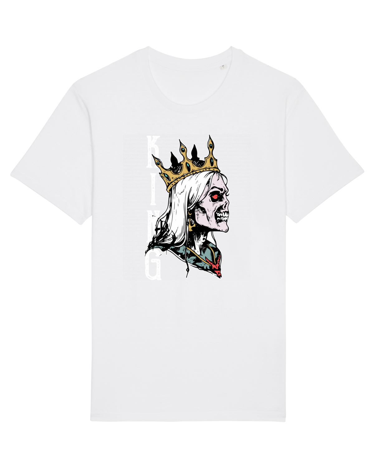 Tricou mânecă scurtă Unisex Rocker White