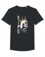 Undead King Tricou mânecă scurtă guler larg Bărbat Skater