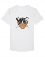 Crazy Cat Tricou mânecă scurtă guler larg Bărbat Skater