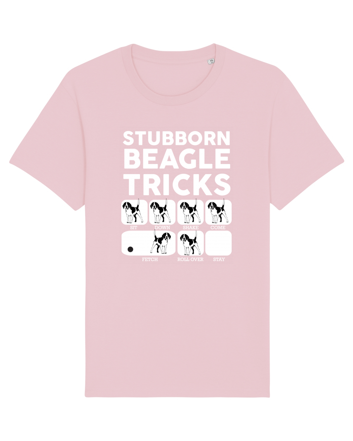 Tricou mânecă scurtă Unisex Rocker Cotton Pink