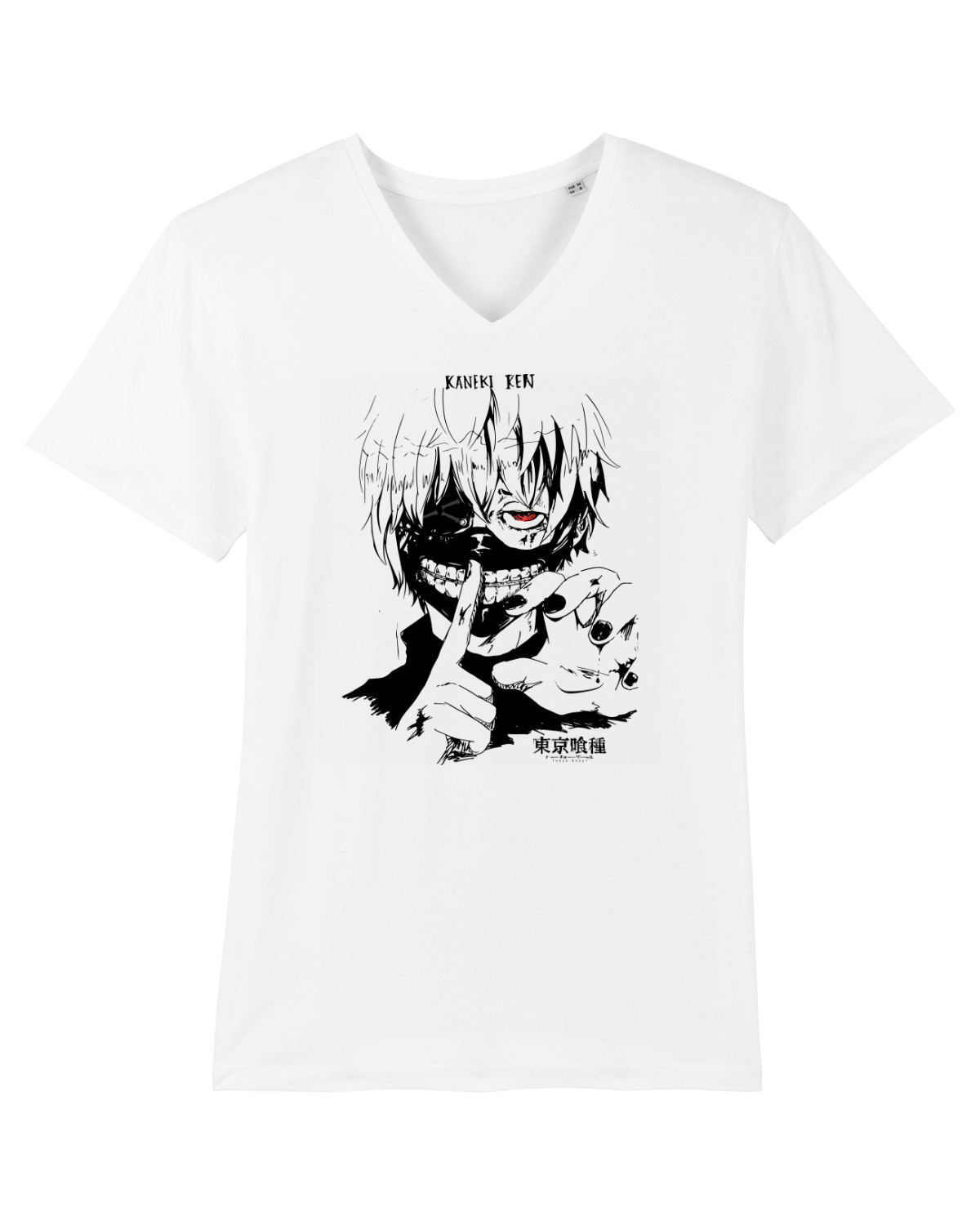 Tricou mânecă scurtă guler V Bărbat Presenter White