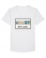 ART LOVE - iubire pentru artă Tricou mânecă scurtă guler larg Bărbat Skater