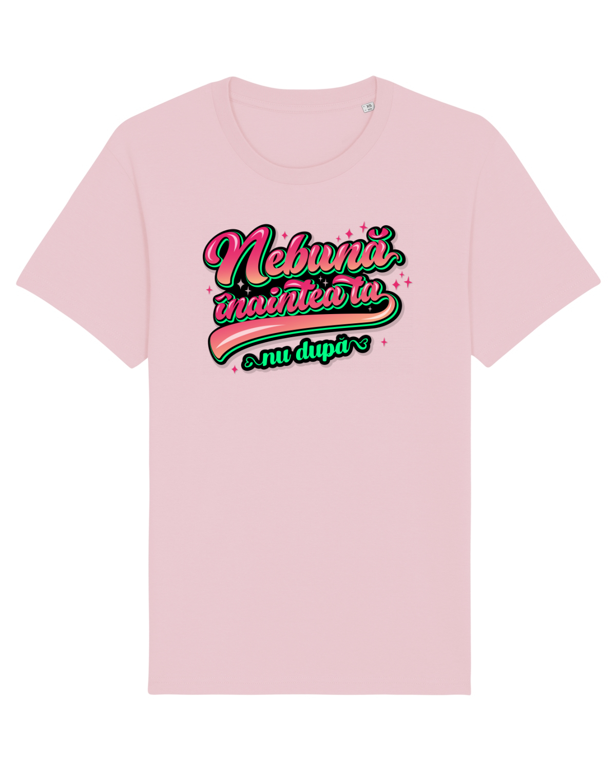 Tricou mânecă scurtă Unisex Rocker Cotton Pink