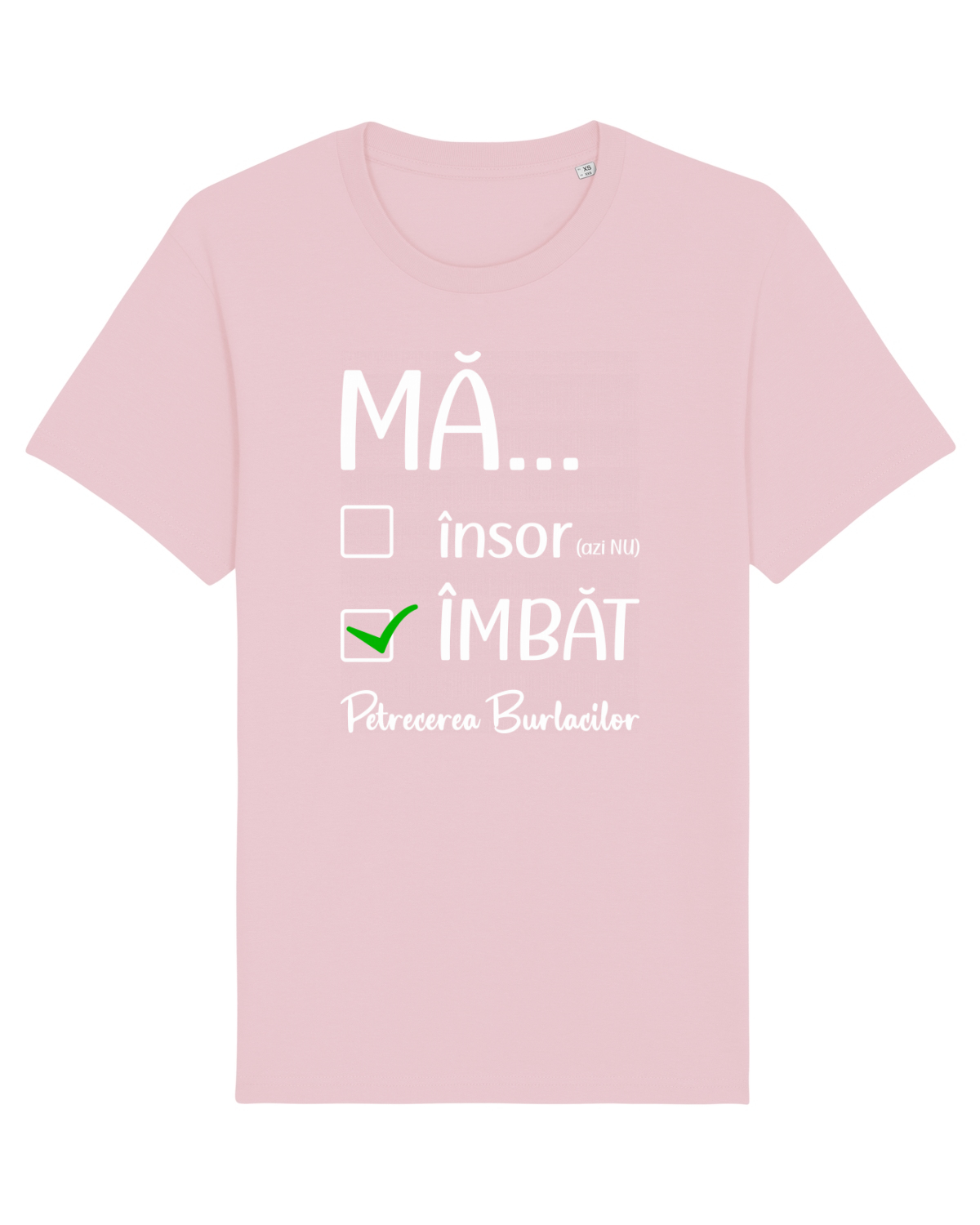 Tricou mânecă scurtă Unisex Rocker Cotton Pink