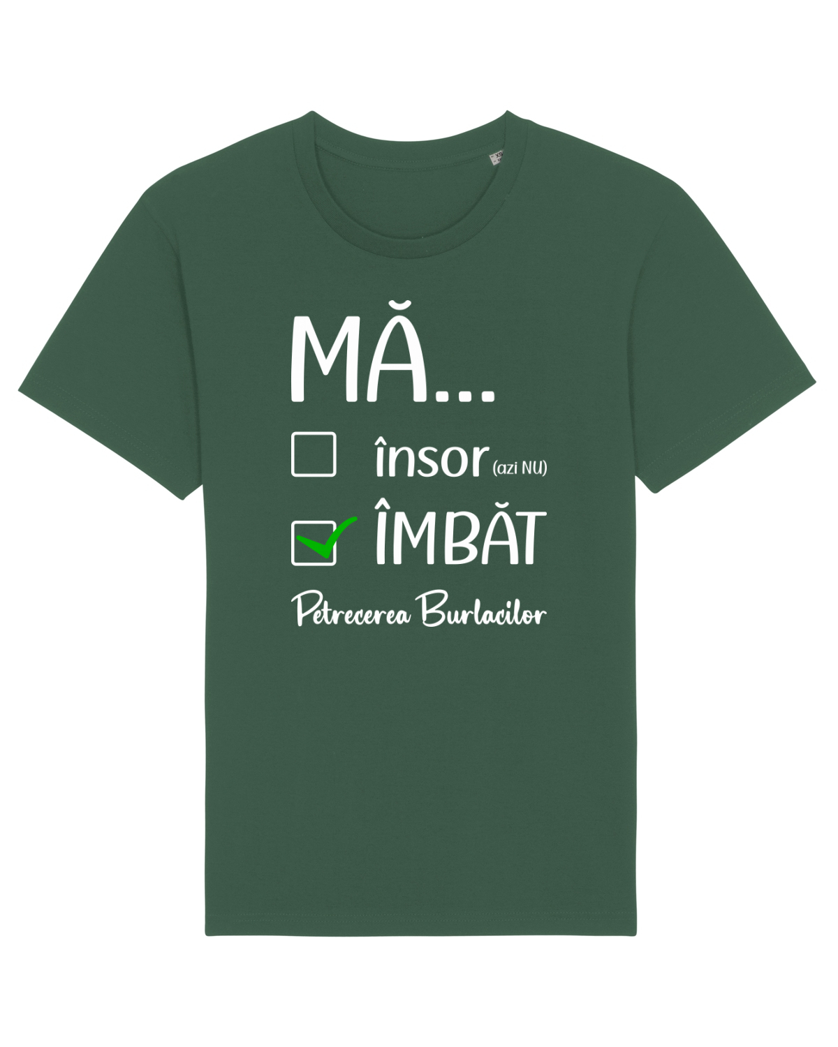 Tricou mânecă scurtă Unisex Rocker Bottle Green