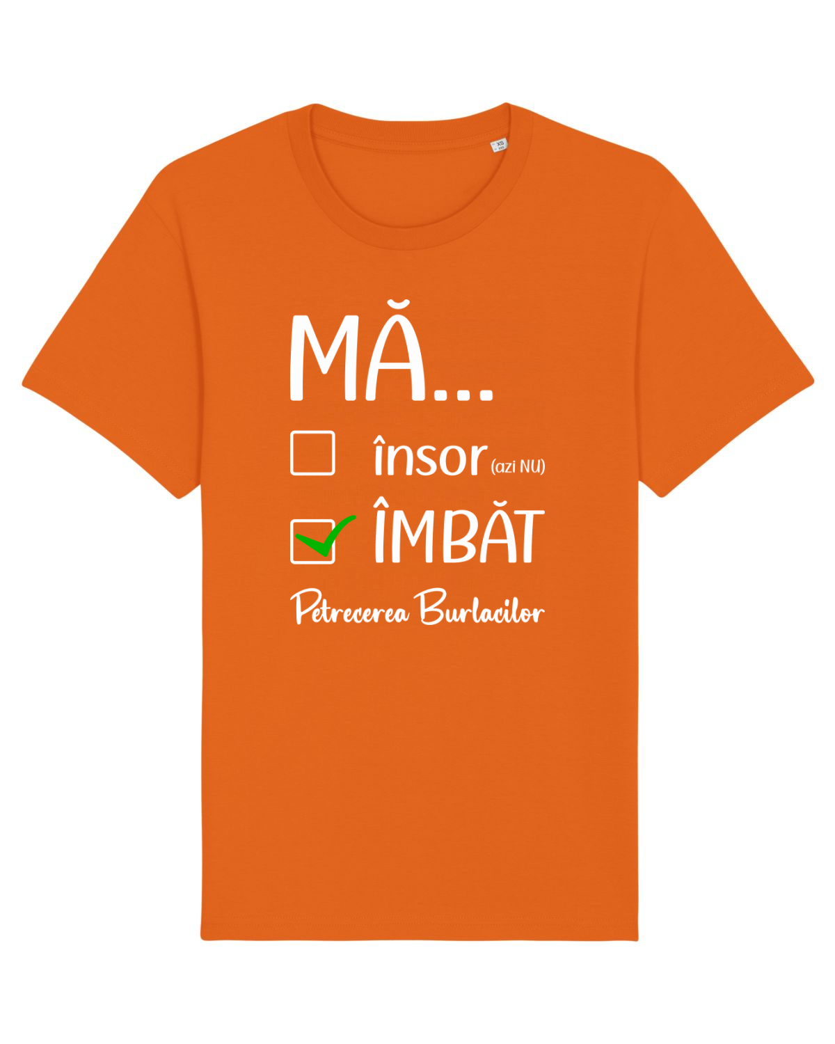 Tricou mânecă scurtă Unisex Rocker Bright Orange