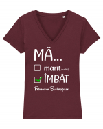 Mă mărit Tricou mânecă scurtă guler V Damă Evoker