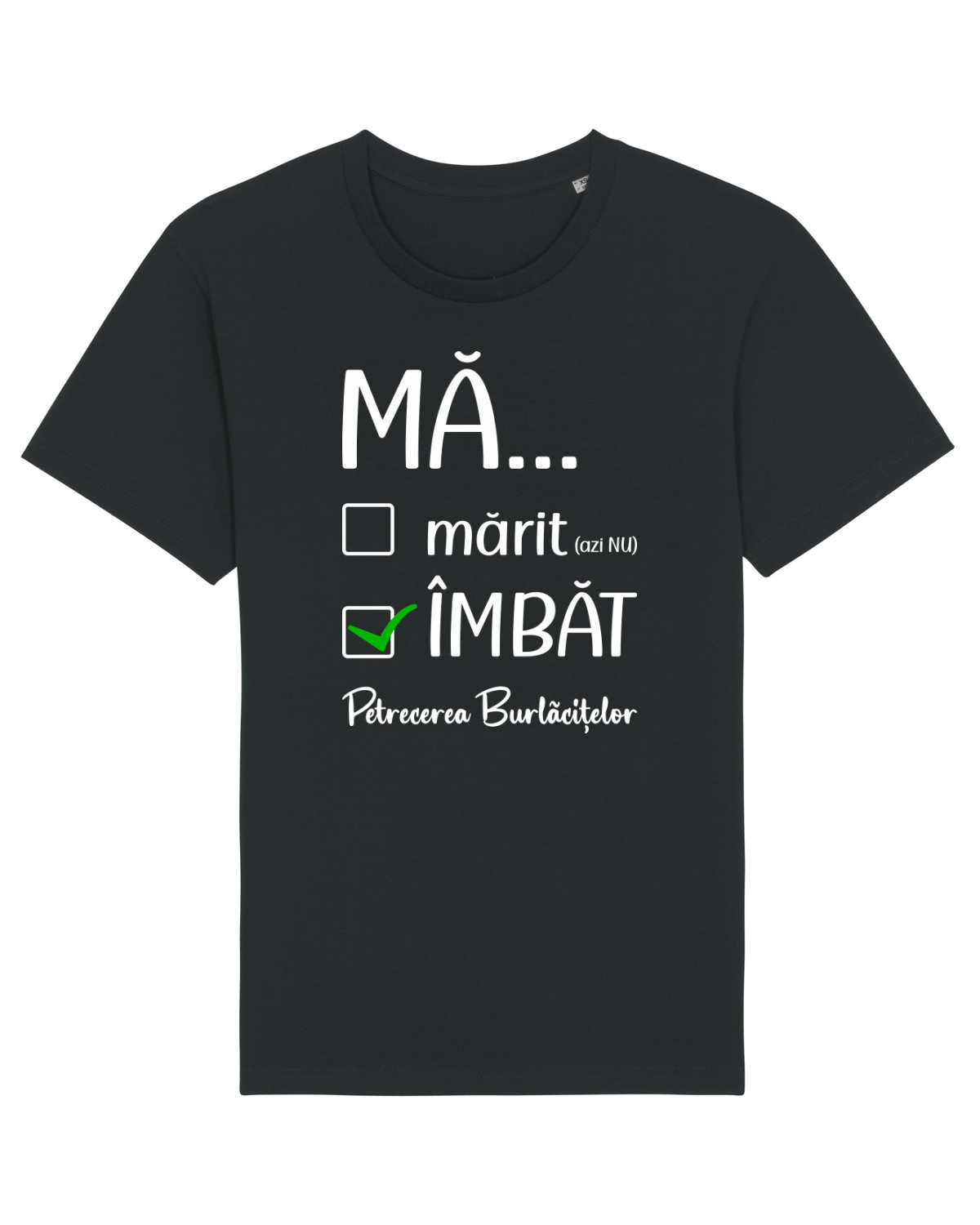 Tricou mânecă scurtă Unisex Rocker Black