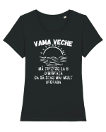 Mă trezesc la 6 dimineața ca să stau mai mult degeaba Tricou mânecă scurtă guler larg fitted Damă Expresser