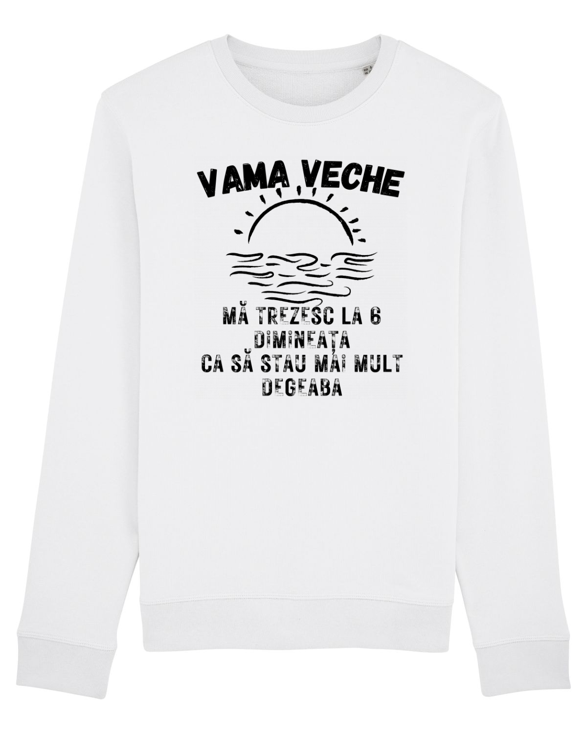 Bluză mânecă lungă Unisex Rise White