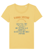 Mă trezesc la 6 dimineața ca să stau mai mult degeaba Tricou mânecă scurtă guler larg fitted Damă Expresser