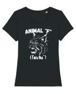 Animal F fostu' Tricou mânecă scurtă guler larg fitted Damă Expresser