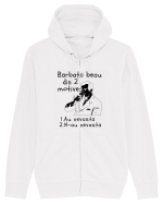 Bărbații beau din 2 motive Hanorac cu fermoar Unisex Connector