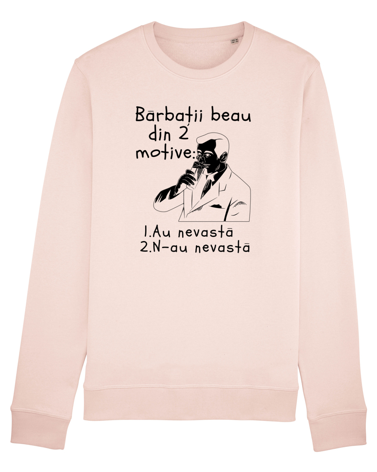 Bluză mânecă lungă Unisex Rise Candy Pink