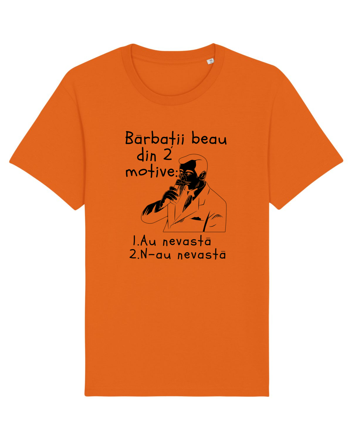 Tricou mânecă scurtă Unisex Rocker Bright Orange