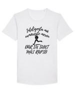 Inteligența mă urmărește mereu, dar eu sunt mai rapid Tricou mânecă scurtă guler larg Bărbat Skater