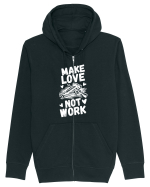 Make Love Not Work Hanorac cu fermoar Unisex Connector