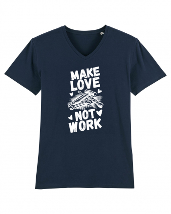Make Love Not Work French Navy